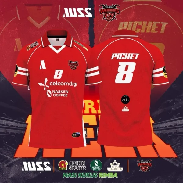 Jersey Kelantan Warrior Red Jersey Kelantan Warrior Red