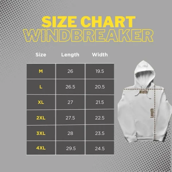 Size_Chart_Windbreaker Size_Chart_Windbreaker
